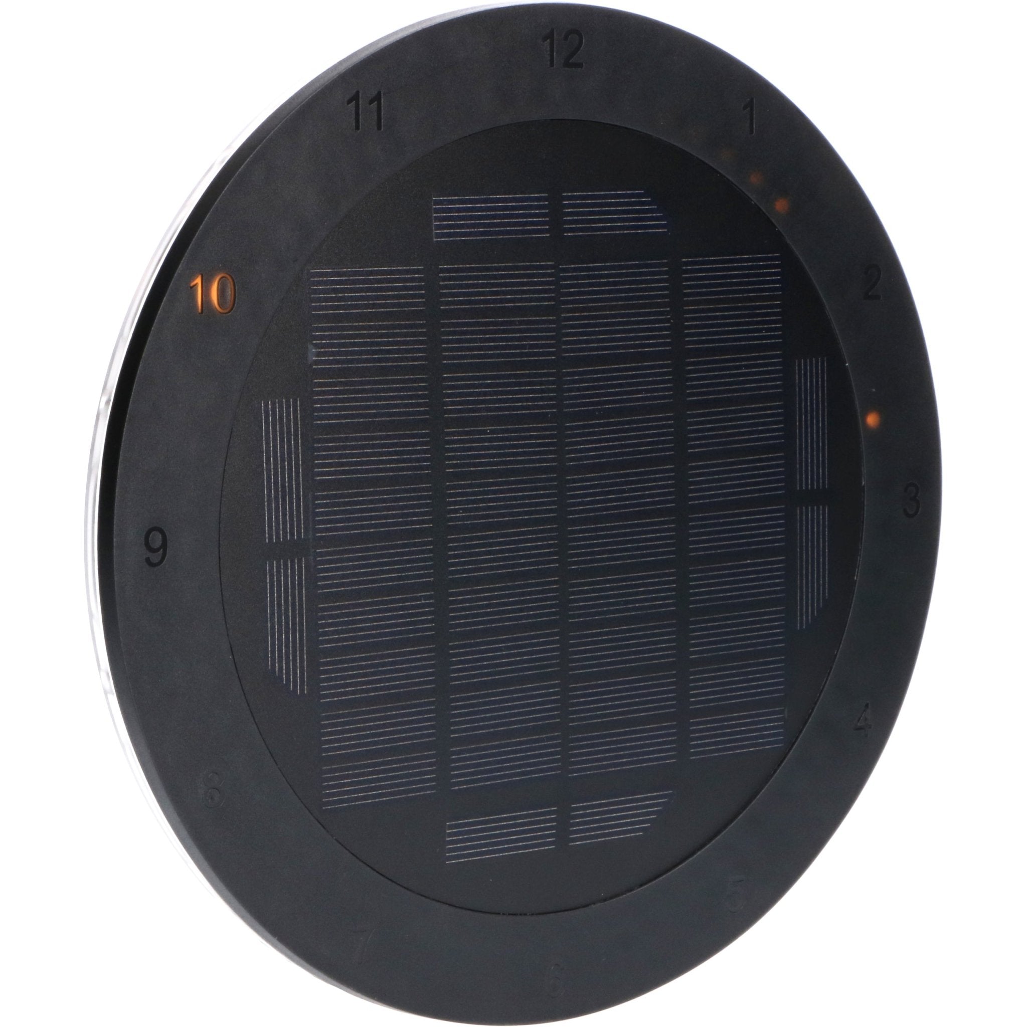Solar Wandklok voor buiten - Draadloos op zonne-energie - Automatisch aan/uit - 22 cm - LED.nl