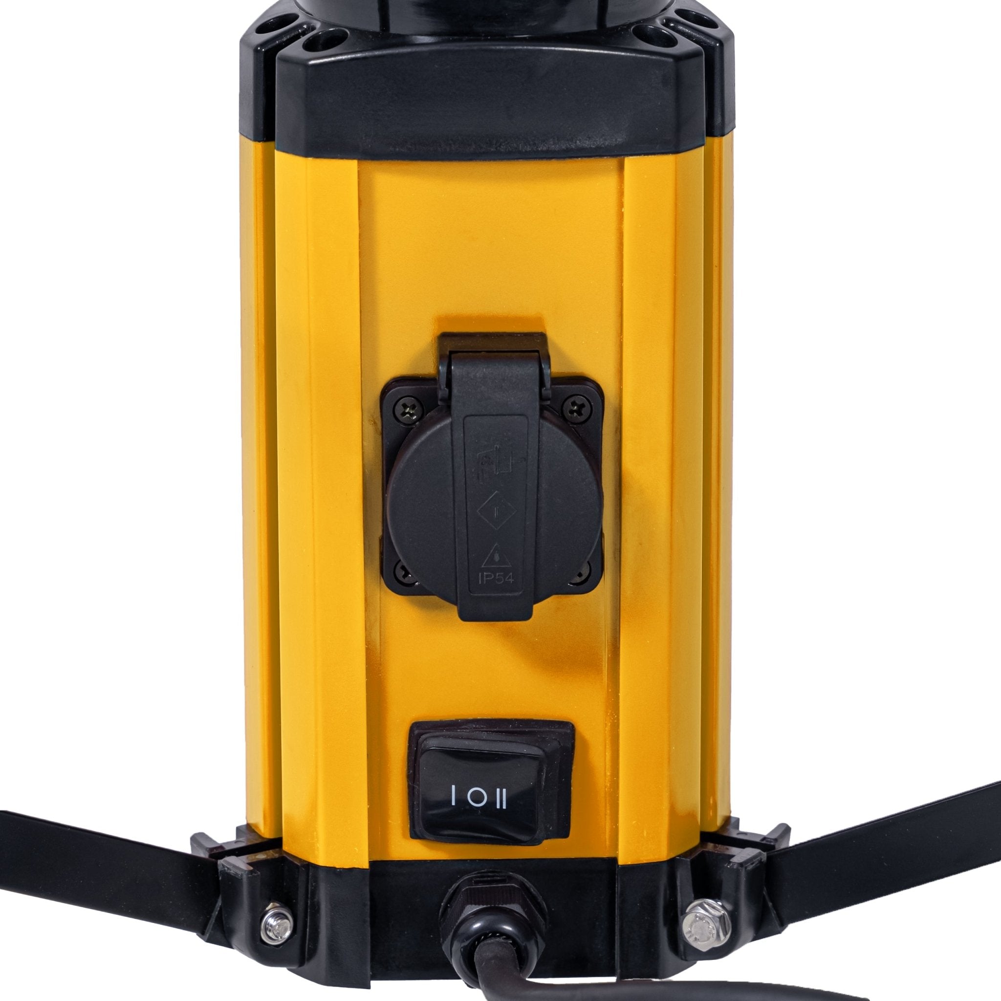 Toren LED Bouwlamp met rondom licht - 360 graden - Extra stopcontact aansluiting - 12000 lm - LED.nl