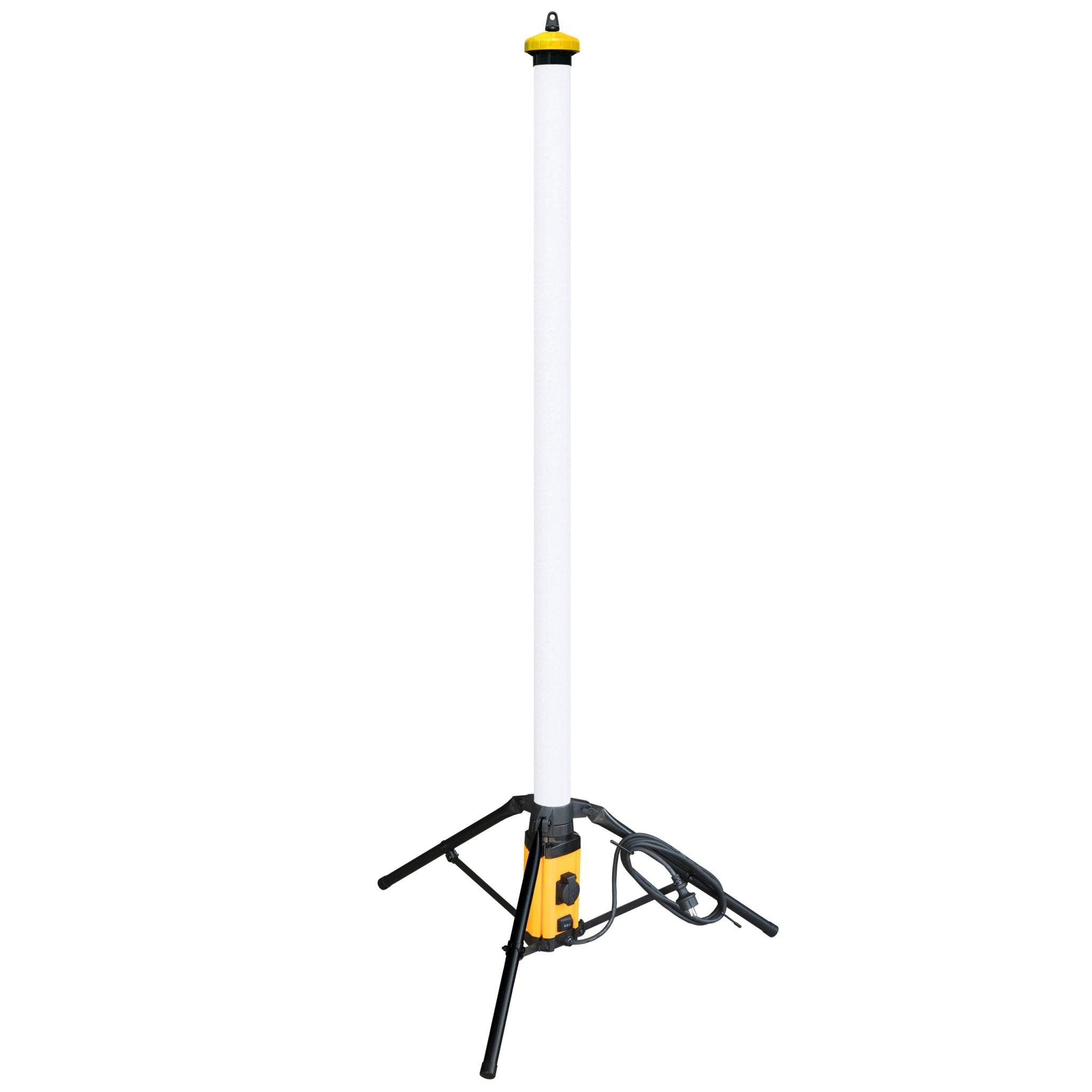 Toren LED Bouwlamp met rondom licht - 360 graden - Extra stopcontact aansluiting - 12000 lm - LED.nl
