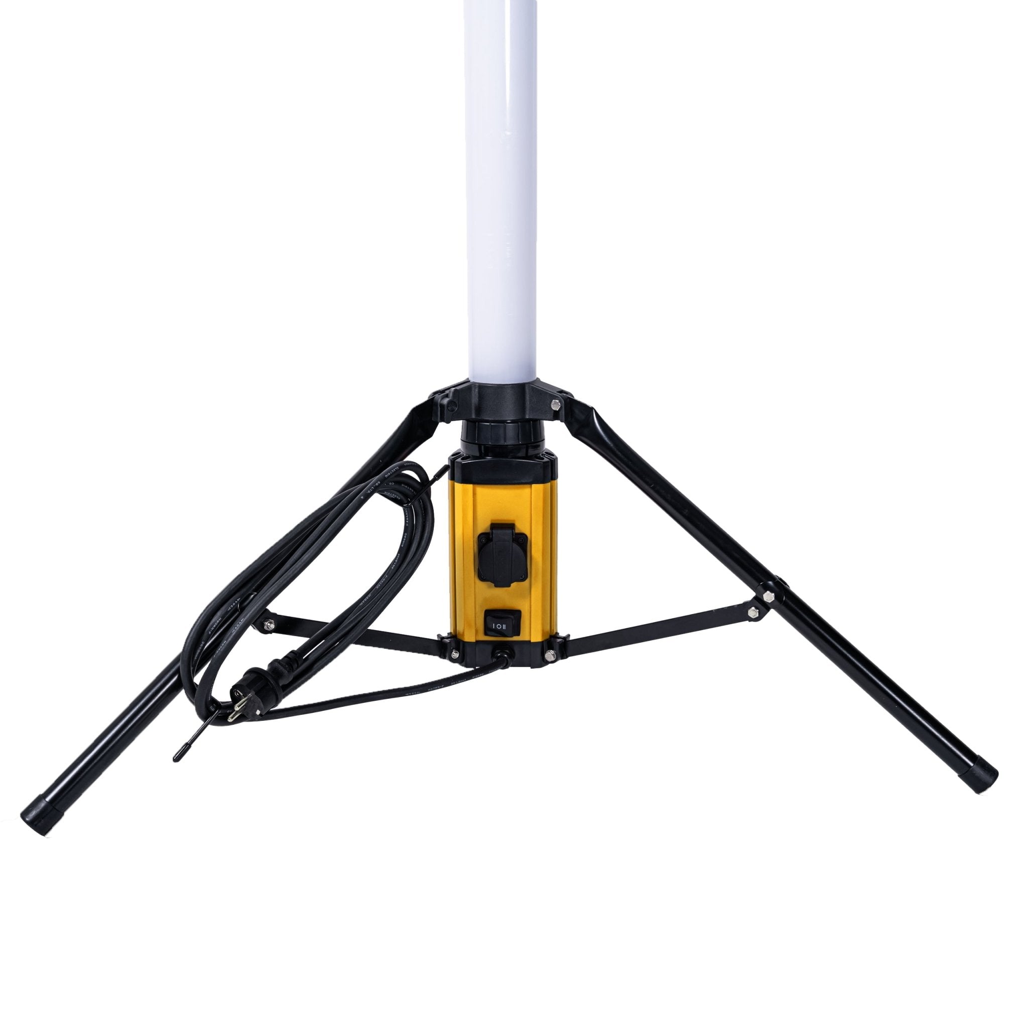 Toren LED Bouwlamp met rondom licht - 360 graden - Extra stopcontact aansluiting - 12000 lm - LED.nl