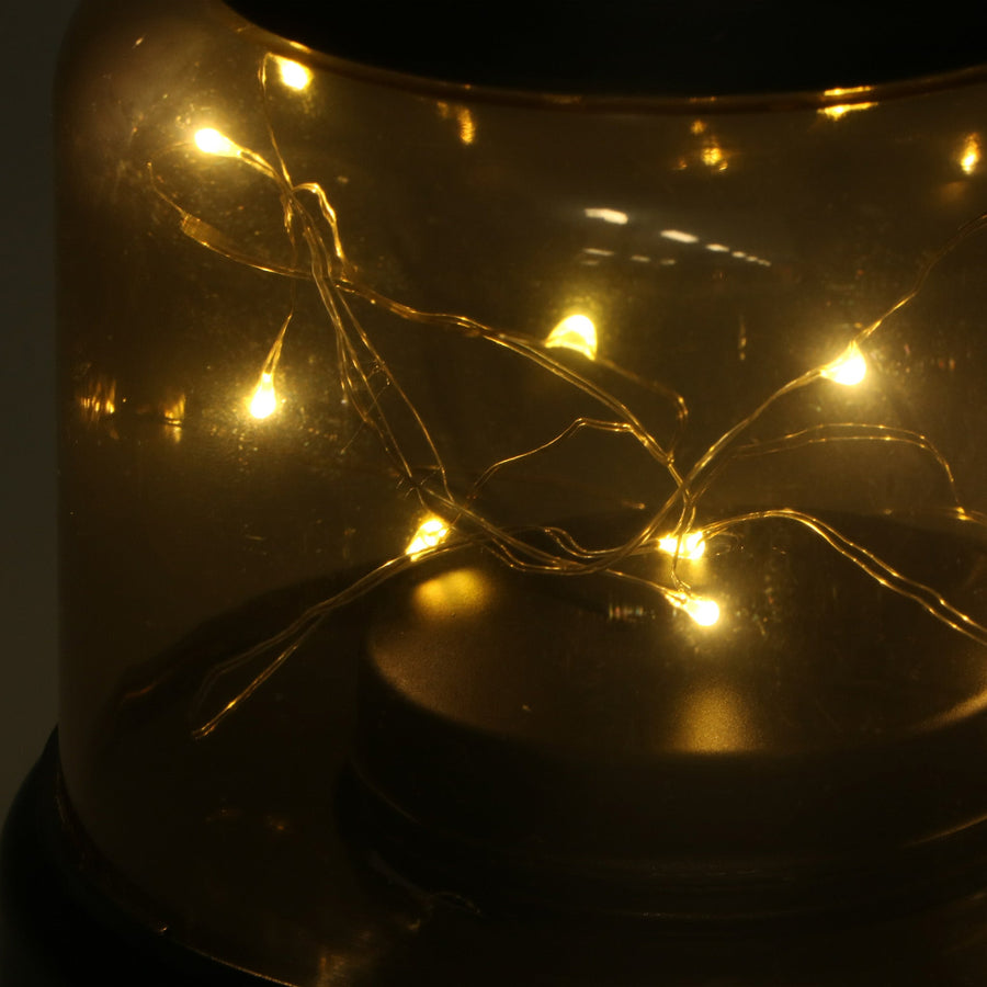 Vintage LED Tafellamp op batterijen - Draadloos model met ophangring - 22 cm Buitenlampen LED.nl
