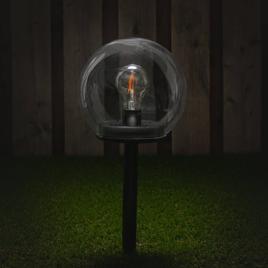 Vintage Solar Priklamp met sensor - Automatisch aan/uit - Warm wit licht - IP44 - 54 cm Buitenlampen LED.nl