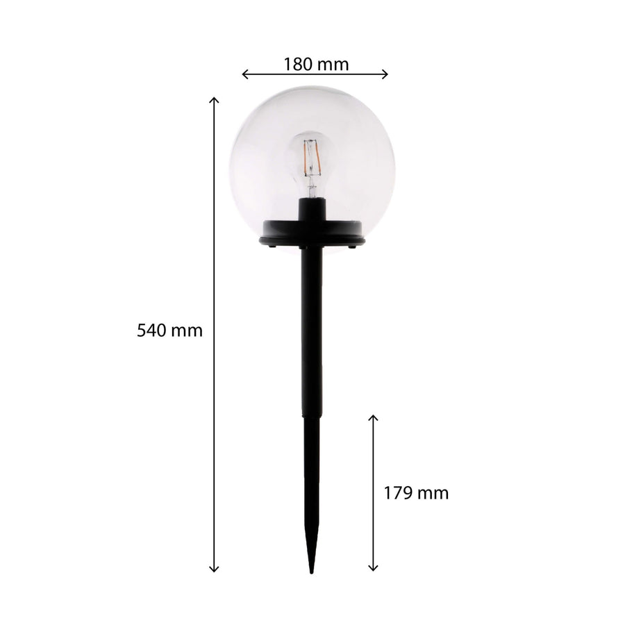 Vintage Solar Priklamp met sensor - Automatisch aan/uit - Warm wit licht - IP44 - 54 cm Buitenlampen LED.nl